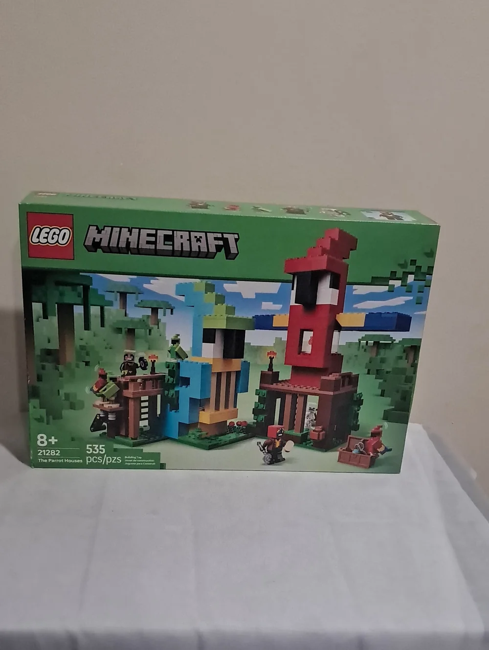 LEGO Minecraft Parrot Houses Building Set - Red, Blue, Green, Yellow